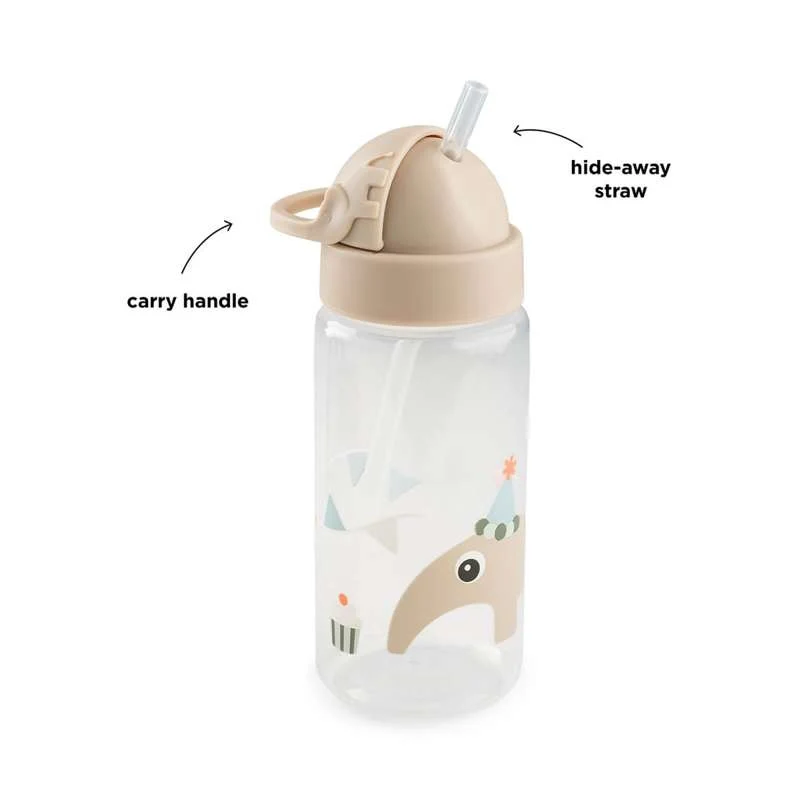 Done Deer Drikkeflaske m. sugerør - 350ml - feiring - sand