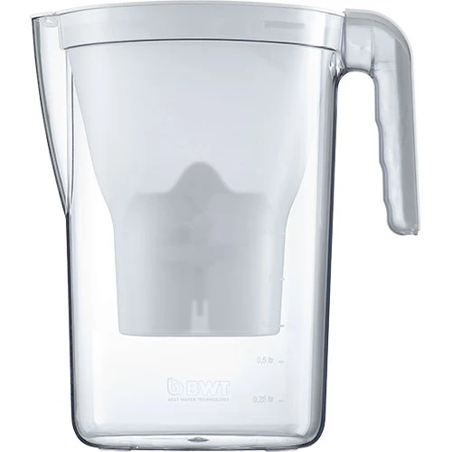 Glasskanne 1,4L Hvit m. magnesiumfilter