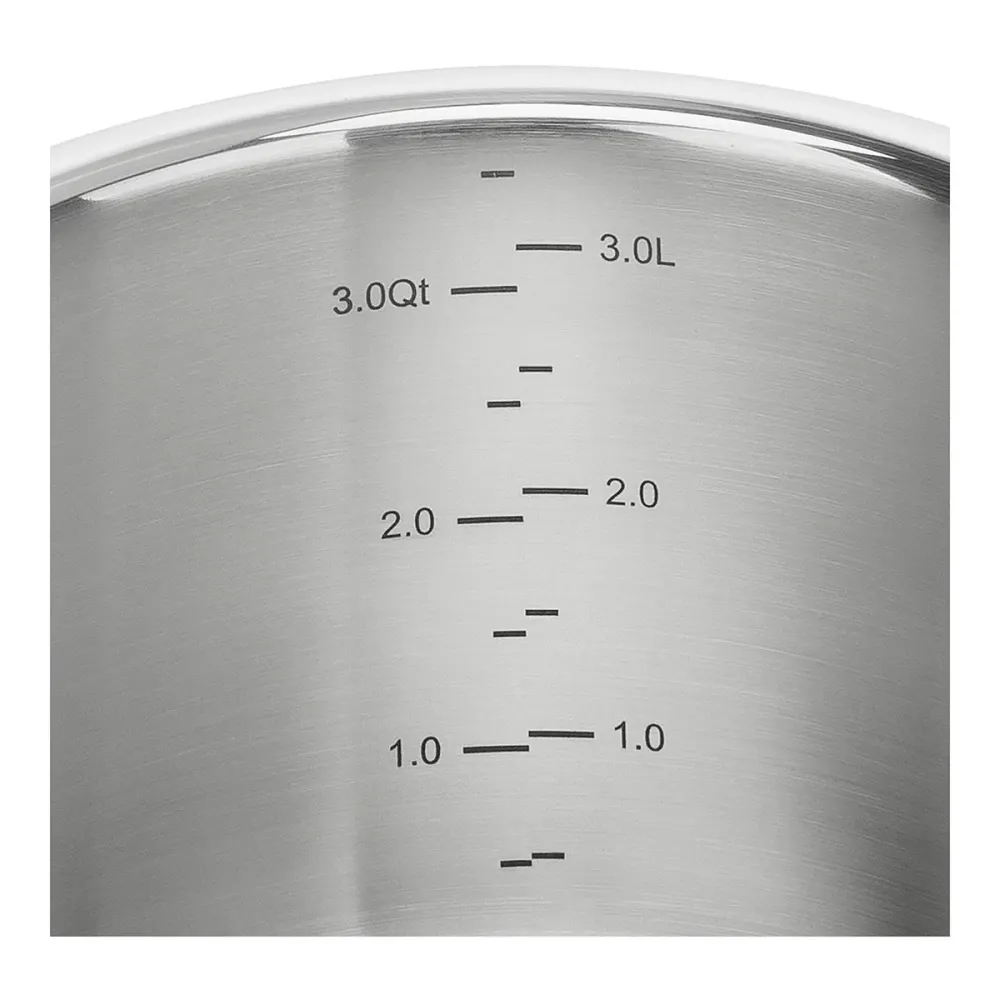 Gryte 20cm, 3,0l, 18/10 rustfritt stål, sølvfarget - ZWILLING PRO