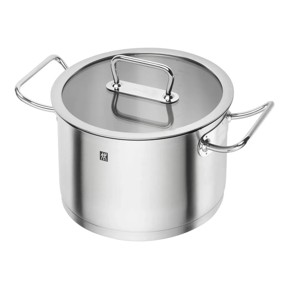 Gryte 24cm, 6,0l, 18/10 rustfritt stål, sølvfarget - ZWILLING PRO