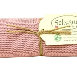Handklær - lys smoky rose - økologisk