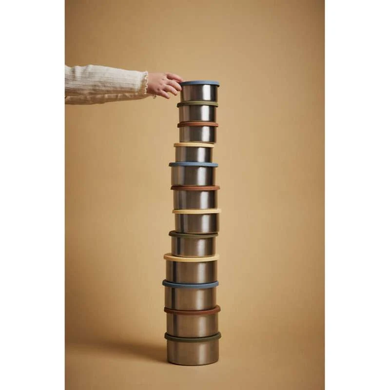 Haps Nordic Steel Trio Matbeholdere - Stor - Oliven
