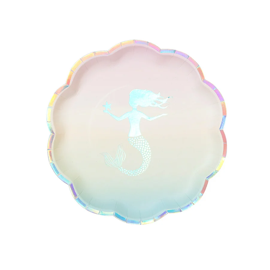 Havfrue Tallerken Pastell 12 stk