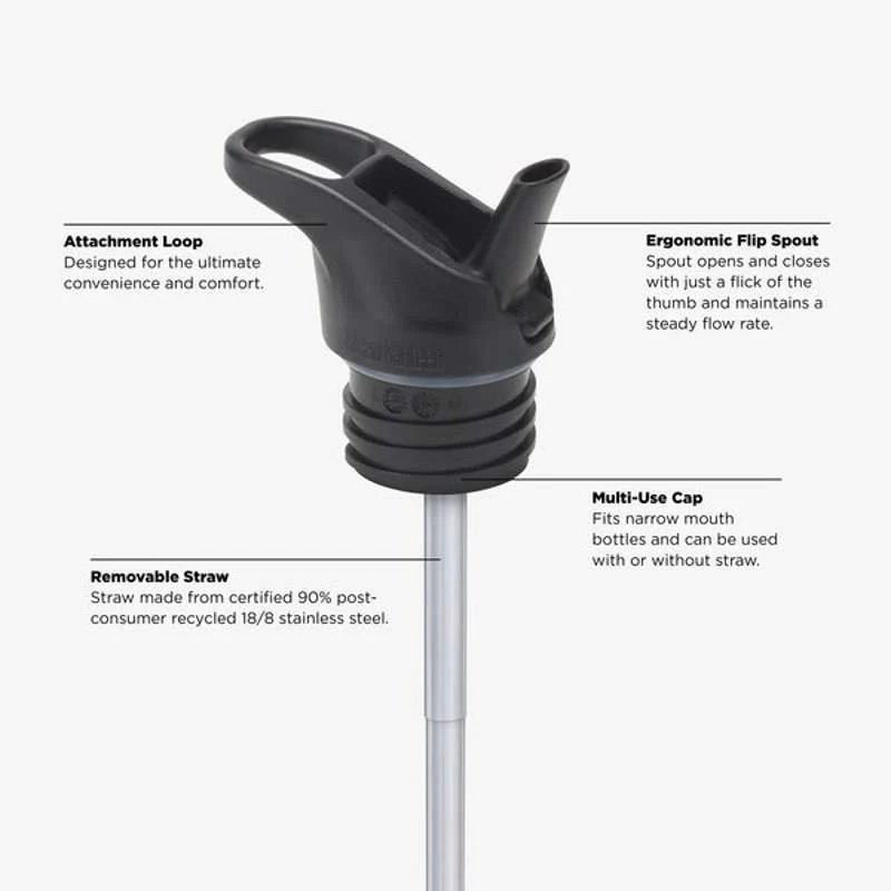 Klean Kanteen Classic Drikkeflaske - Flip/Seal SportCap - 532ml - Clear Sky