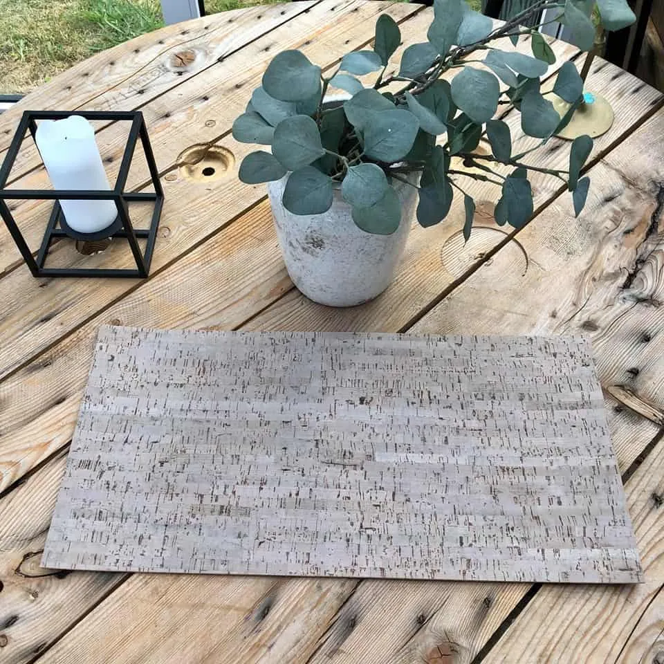 Kork bordbrikke - Nytt design - LIGHT GREY TAPAS
