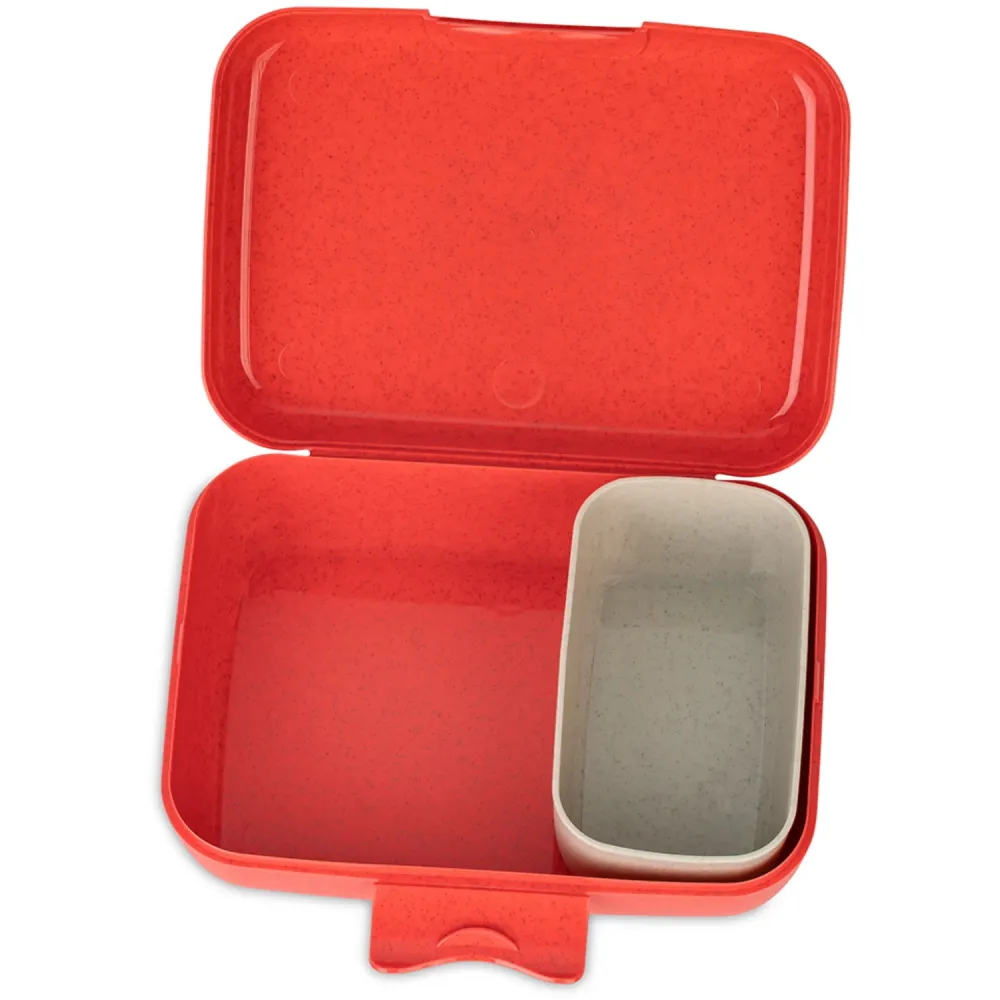 Koziol Organic Coral Red Lunch Box Med Separation Skål Candy L Dreams