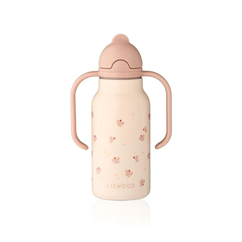 Liewood Kimmie Drikkeflaske - Rustfritt Stål - 250ml - Mini Butterfly/Apple Blossom