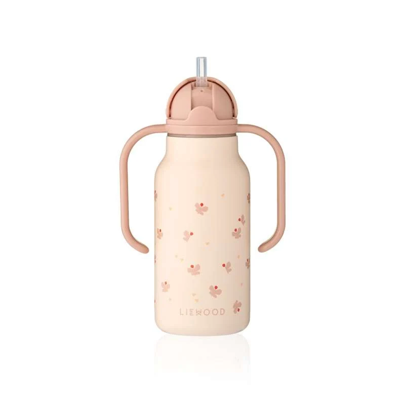 Liewood Kimmie Drikkeflaske - Rustfritt Stål - 250ml - Mini Butterfly/Apple Blossom
