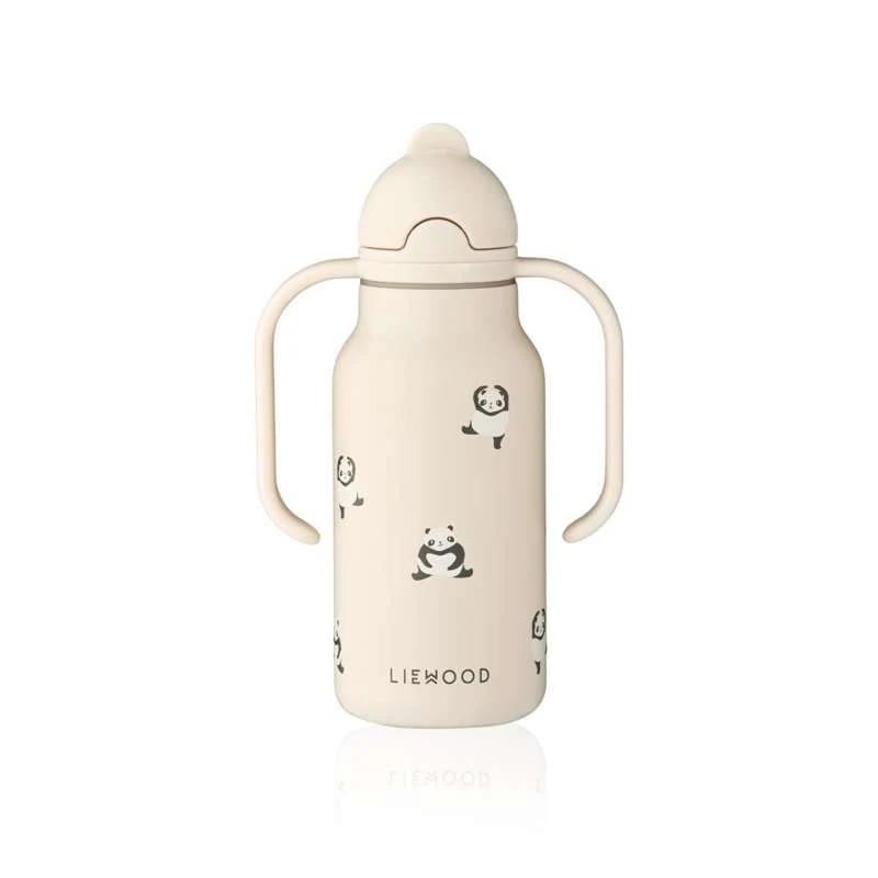 Liewood Kimmie Drikkeflaske - Rustfritt Stål - 250ml - Mini Panda/Sandy