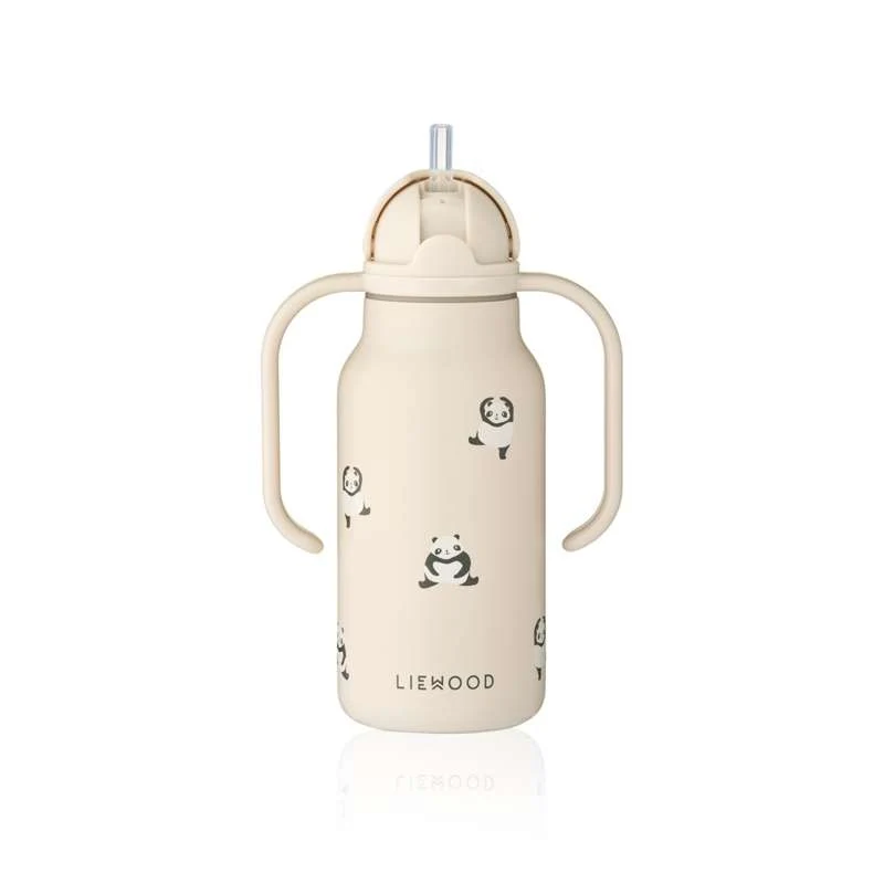 Liewood Kimmie Drikkeflaske - Rustfritt Stål - 250ml - Mini Panda/Sandy