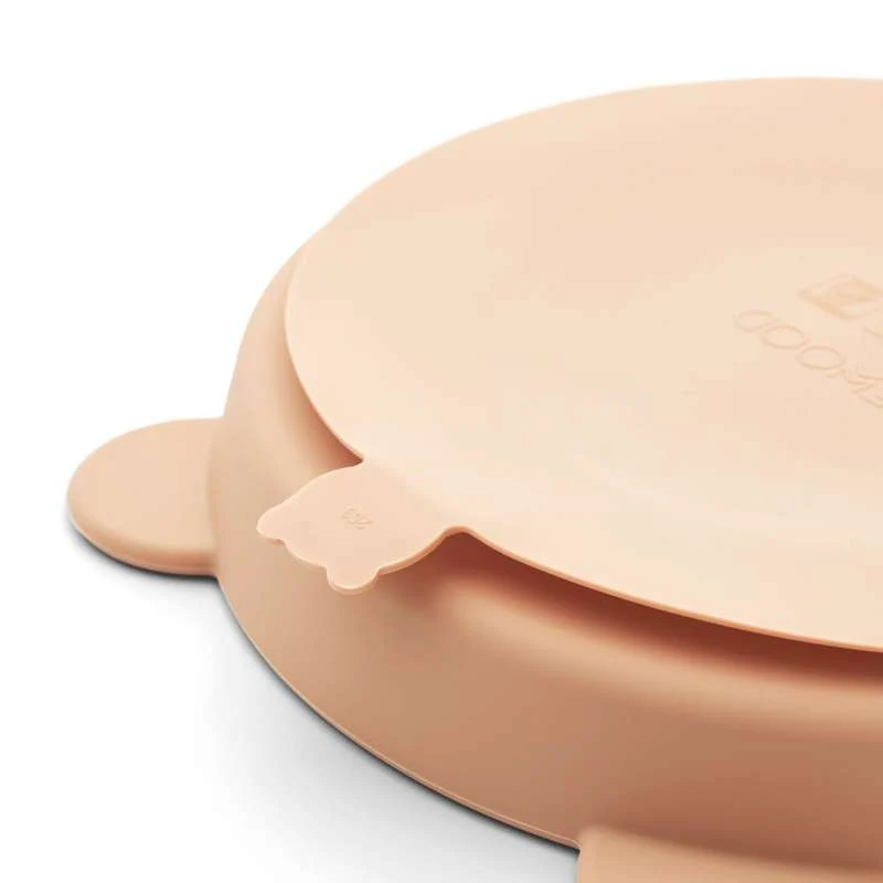 Liewood Stacy Skli-sikre Romdelt Tallerken - 2-Pak - Sennep/Toscana Rose Mix