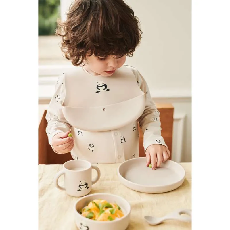 Liewood Vivi Baby Spisesett - 4 deler - Silikon - Panda/Sandy