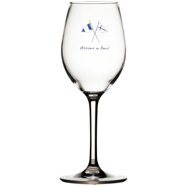 Marine Business, Vinglass 325 ml med sklisikre ring, 6 stk, Tritan, 21,0 cm