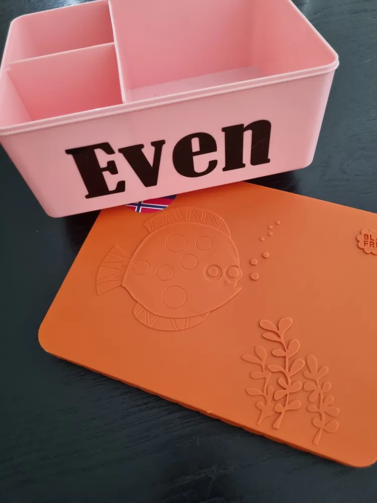 Matboks Med Navn Blafre, Orange