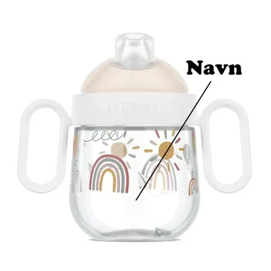 MEPAL Drikkeflaske Med Navn, fra 6 mnd Non Drip, Little Dutch