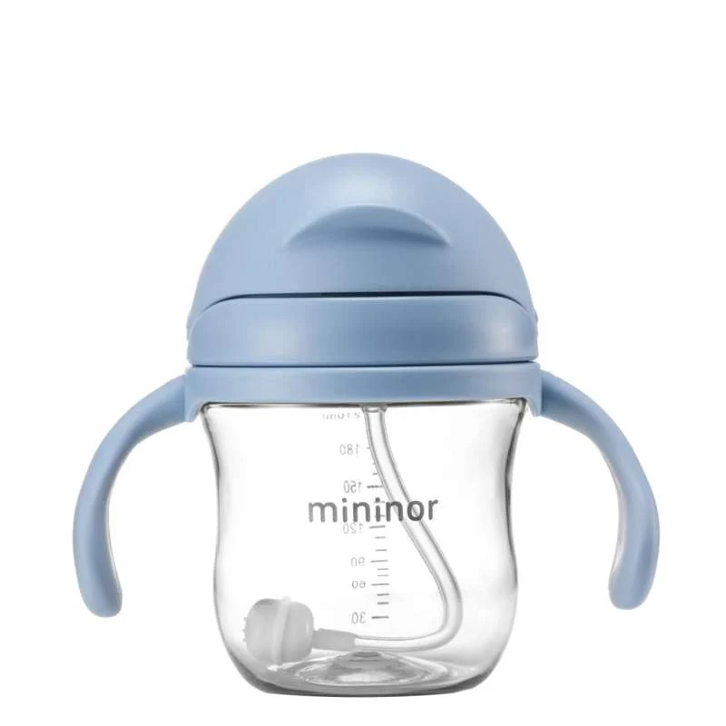 Mininor Sugerrørskopp - Tritan - 220ml - Blå