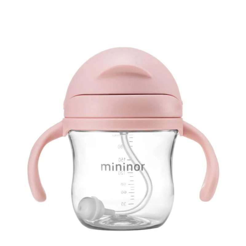 Mininor Sugerrørskopp - Tritan - 220ml - Rosa