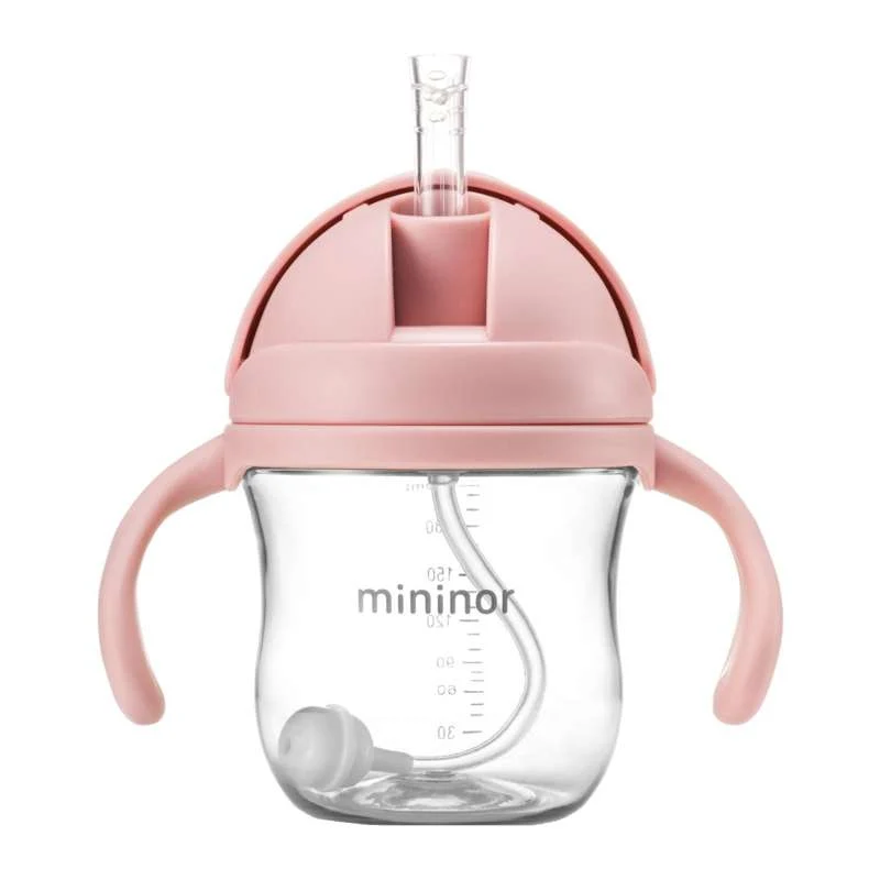 Mininor Sugerrørskopp - Tritan - 220ml - Rosa