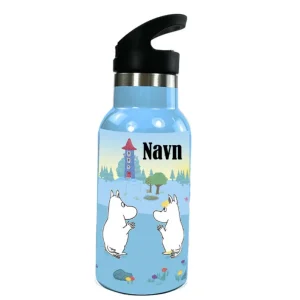 Mummi Drikkeflaske Med Navn Blå