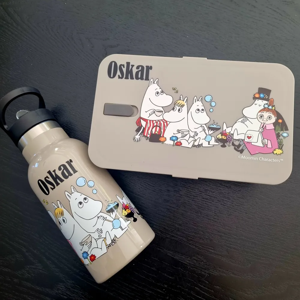 Mummi Matboks Med Navn Grå