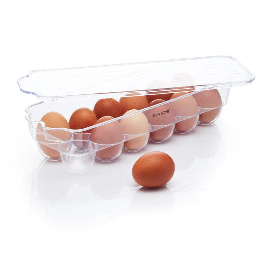 Oppbevaringsboks til 12 egg med lokk