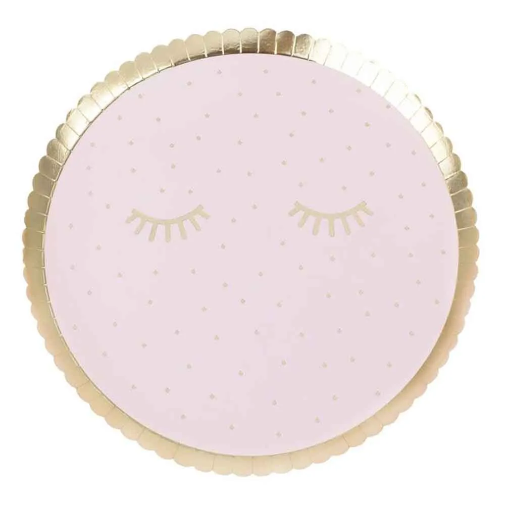 Pamper Party Rosa Tallerken 8 stk.