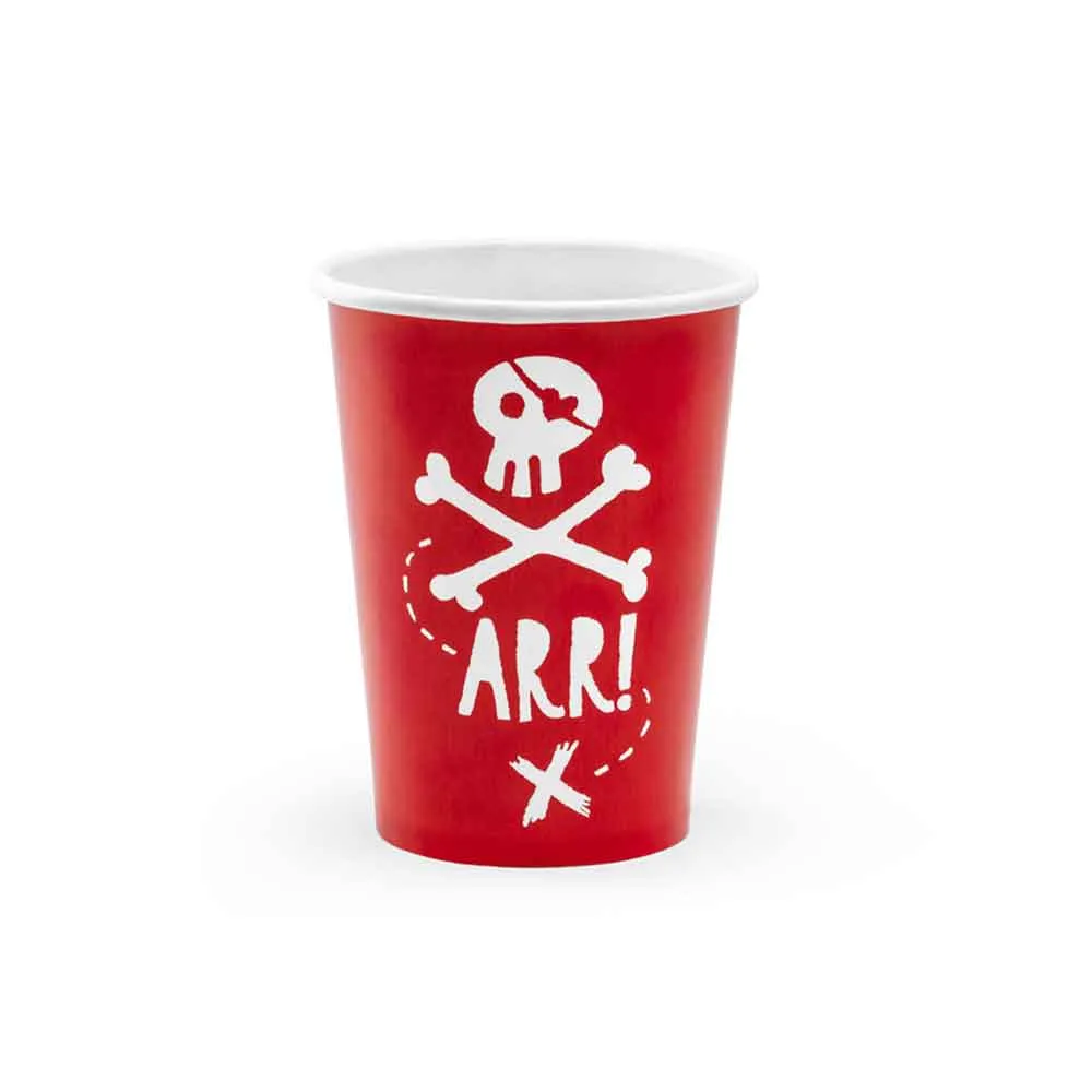 Piratparty Kopper - 6 stk