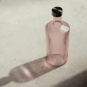RIBBED BOTTLE PINK- 1,25L