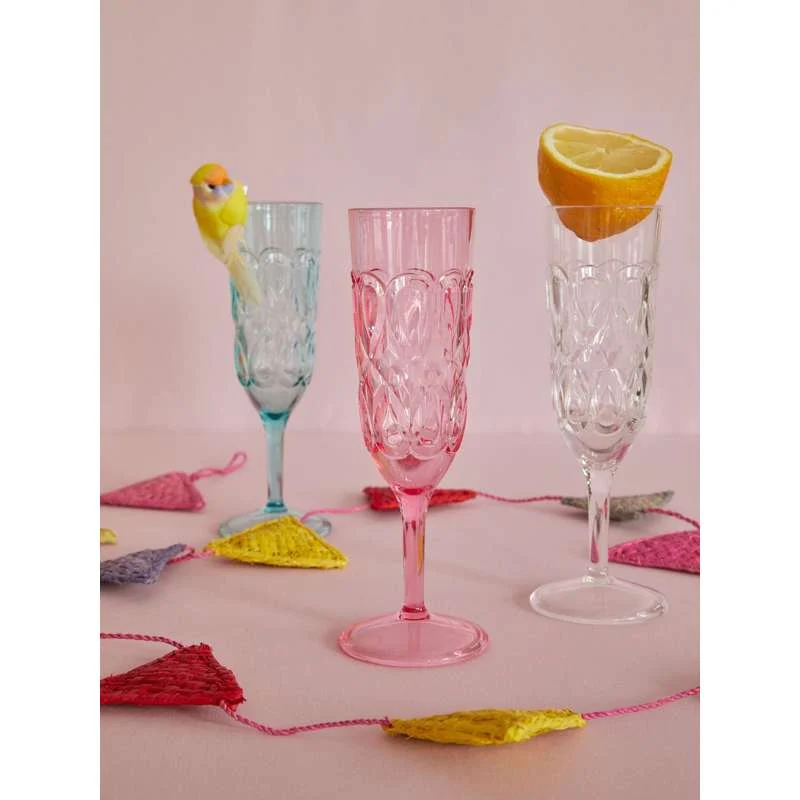RICE Champagneglass i Akryl - Mint