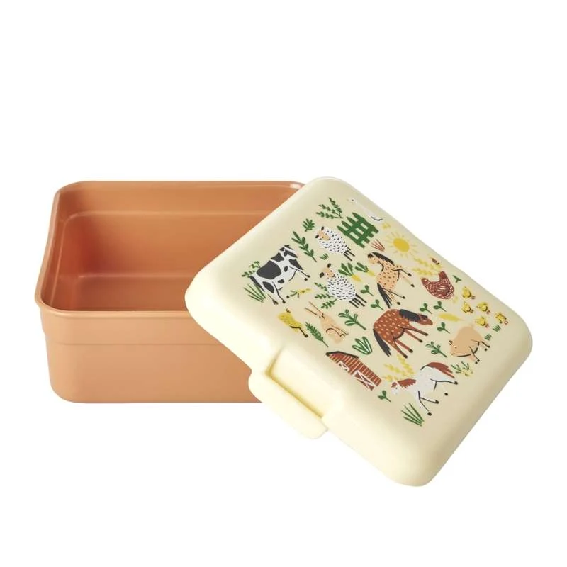 RICE Matboks med 1 Rom - Liten - Farm Totable - Brun