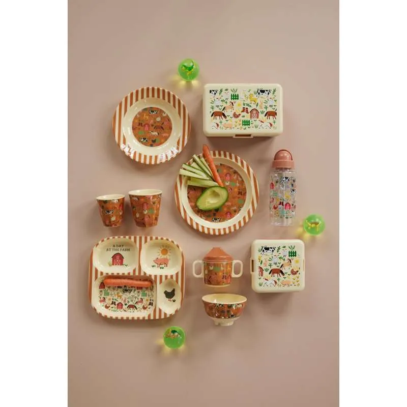 RICE Matboks med 1 Rom - Liten - Farm Totable - Brun