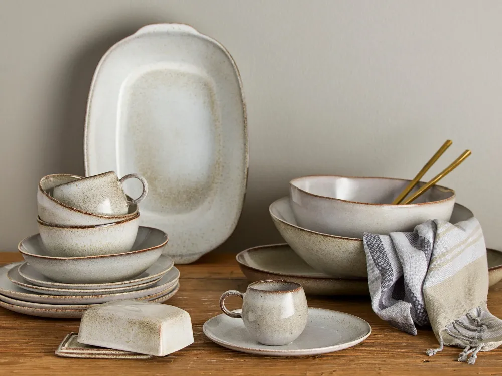 Sandrine frokost Tallerken, Beige