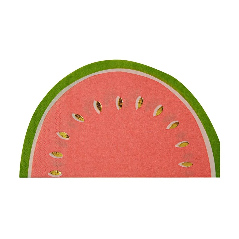 Servietter Vannmelon-formet 16 stk.