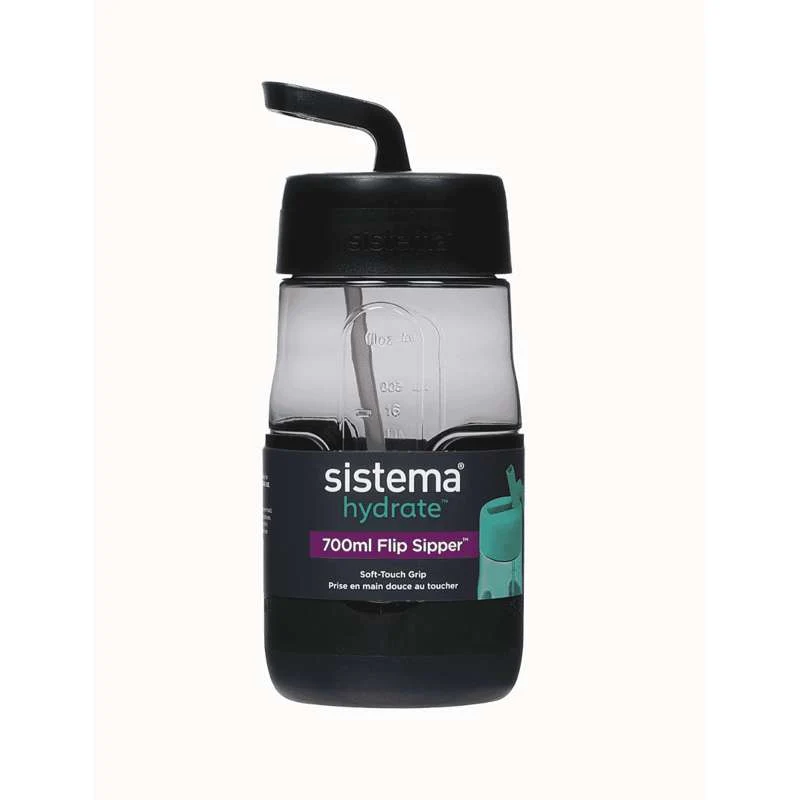 Sistema Flip Sipper Bottle Drikkedunk - 700ml - Svart