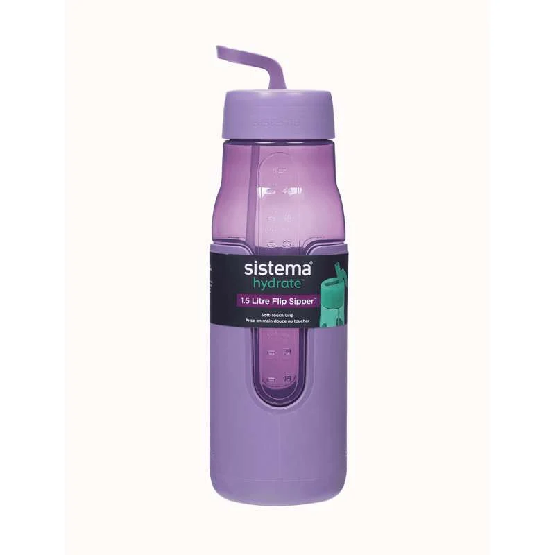 Sistema Flip Sipper Bottle Drikkeflaske - 1.5L - Tåkete Lilla