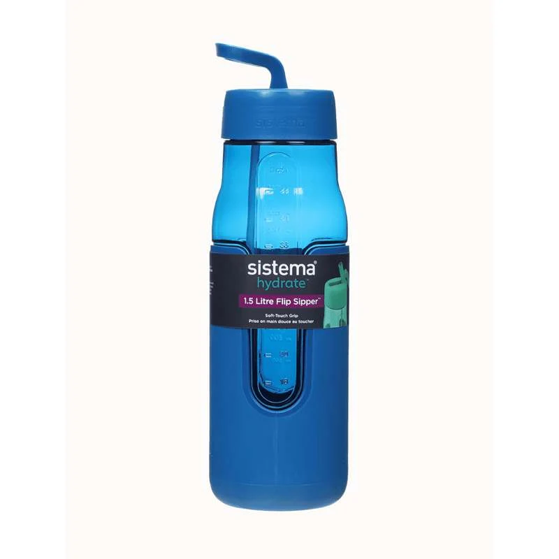 Sistema Flip Sipper Bottle Drikkeflaske - 1.5L - Havblå