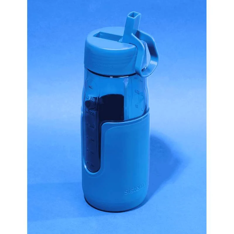 Sistema Flip Sipper Bottle Drikkeflaske - 1L - Havblå