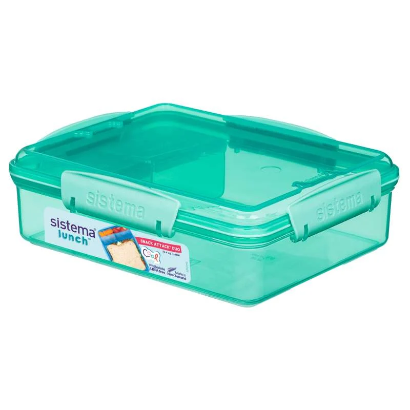 Sistema Matboks - Snack Attack Duo Lunsj - 975ml - Minty Teal