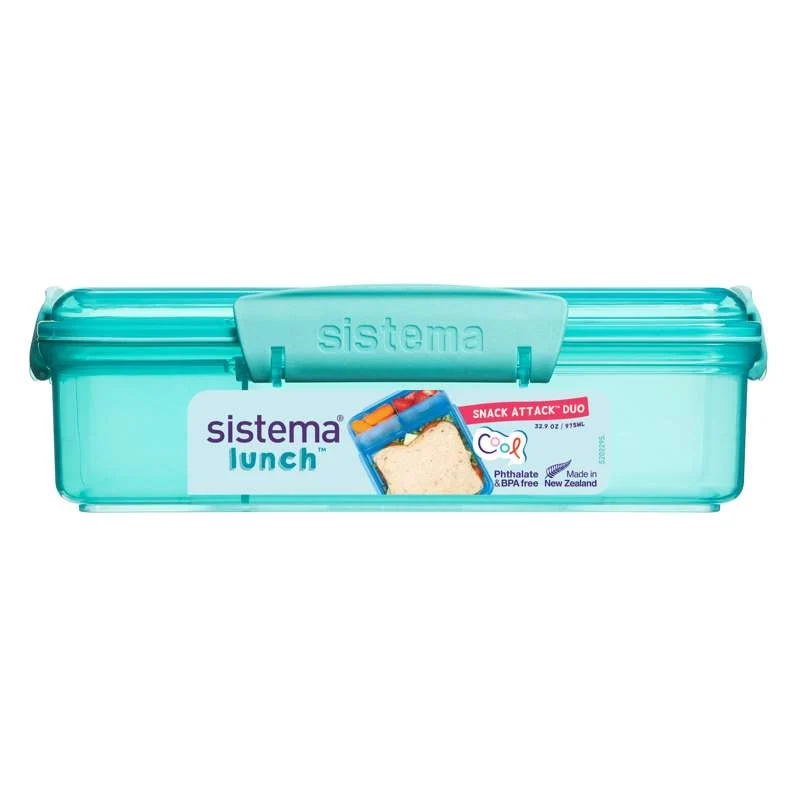 Sistema Matboks - Snack Attack Duo Lunsj - 975ml - Minty Teal