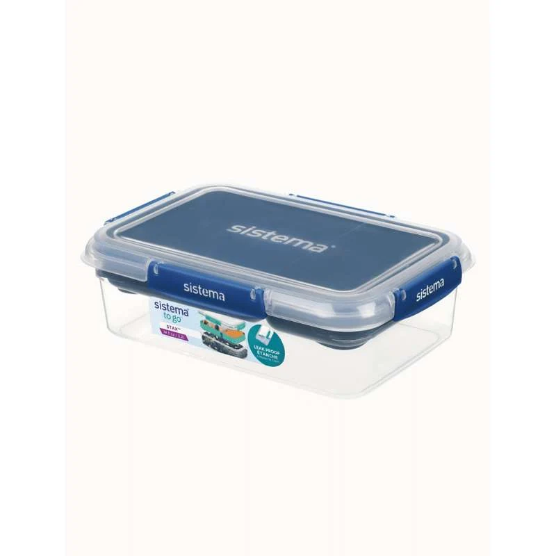 Sistema Rectangle Stax To Go - 2.2L - Havblå