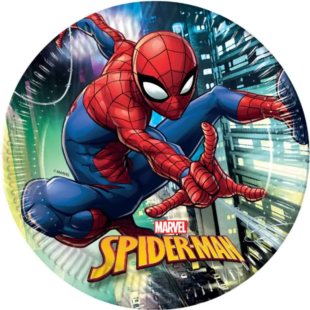 Spiderman Team Up Tallerken 8 stk.