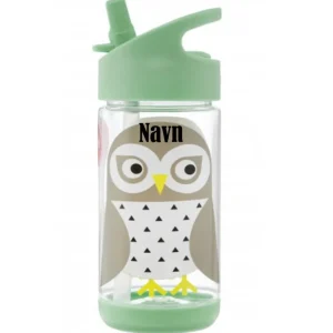 3 Sprouts Drikkeflaske med navn, Owl