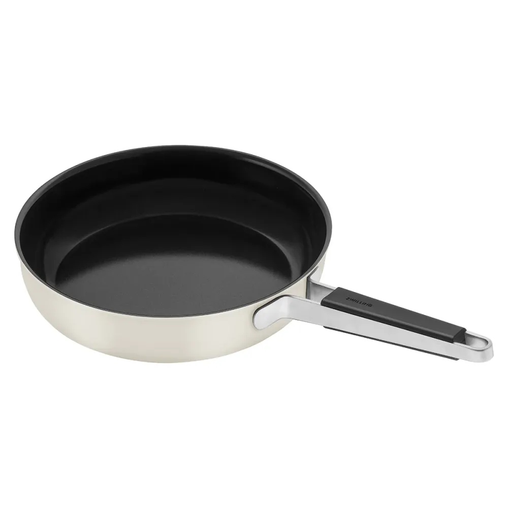 Stekepanne 28cm, keramisk non-stick-belegg, 18/10 rustfritt stål, hvit - ZWILLING PURE