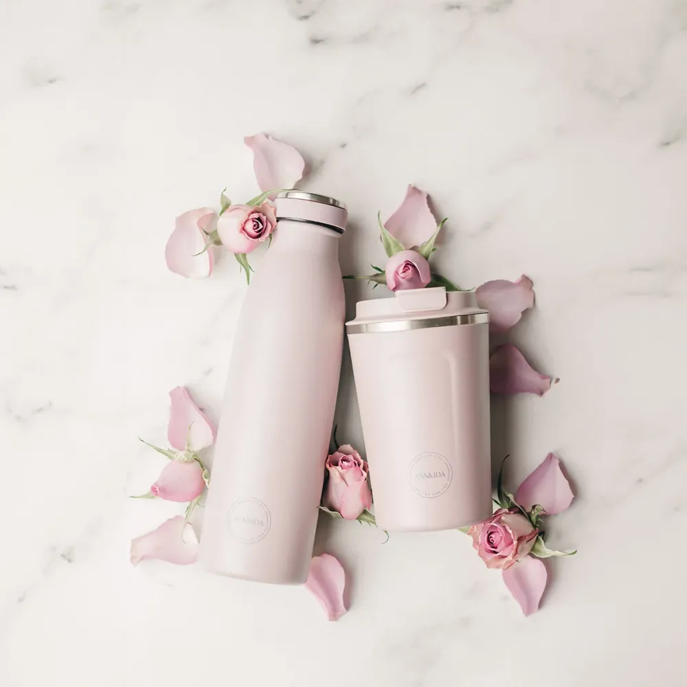 Termos Drikkeflaske Rustfritt Stål Soft Rose