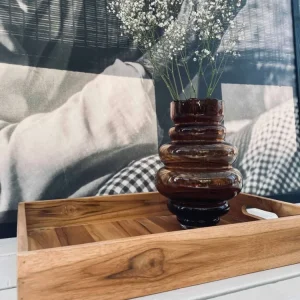 Trebrett med håndtak - Teak