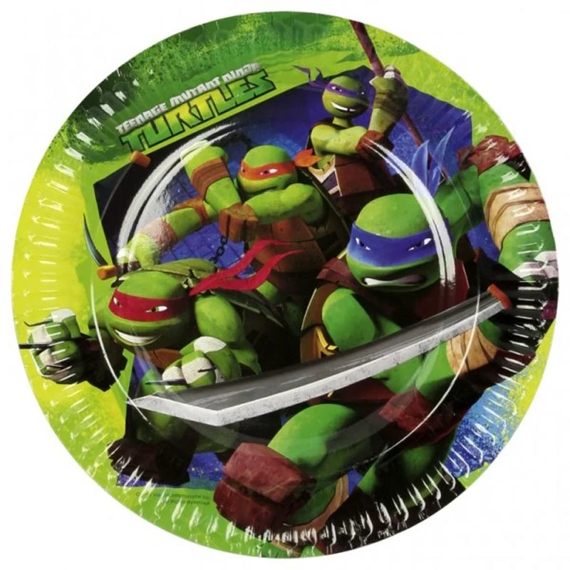 Turtles Tallerkener 18cm 8stk.