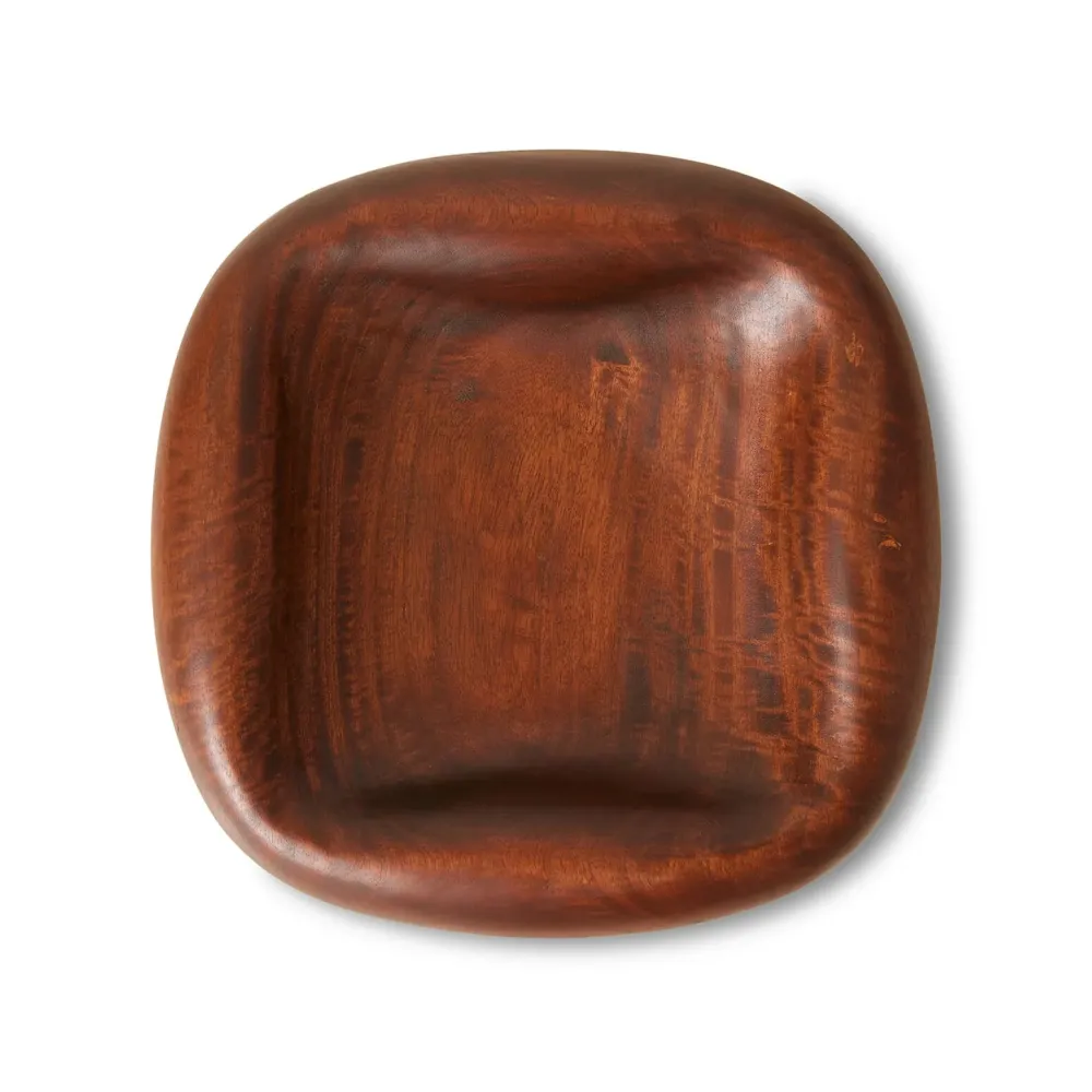 Wooden fruit bowl