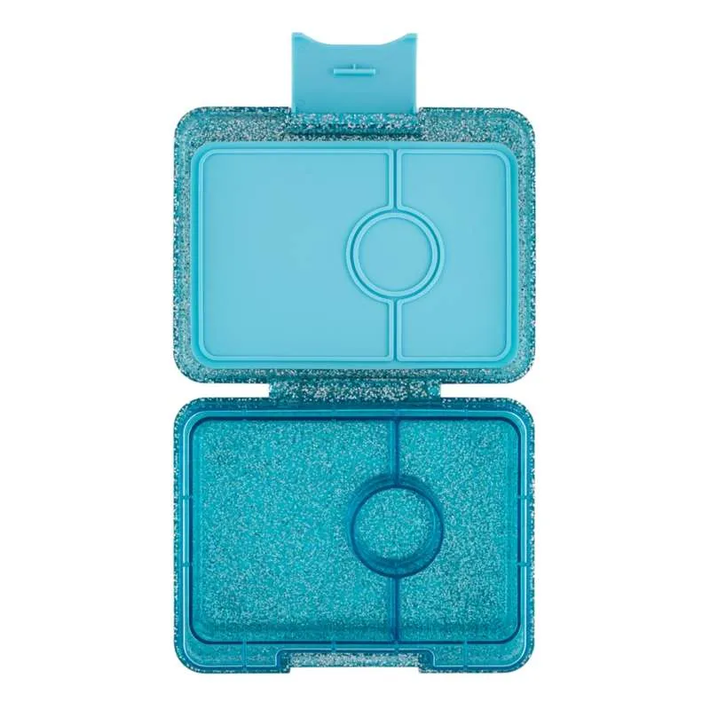 Yumbox Matboks - Minisnack - 3 rom - Twinkle Aqua Glitter