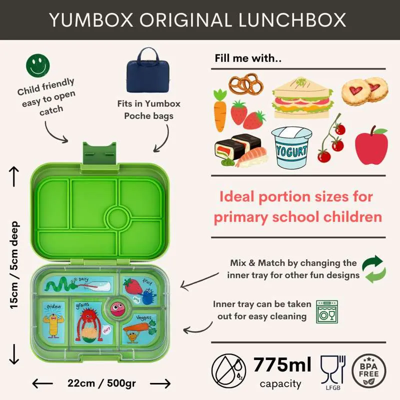Yumbox Matboks - Original - 6 rom - Hazy Gray/Paris