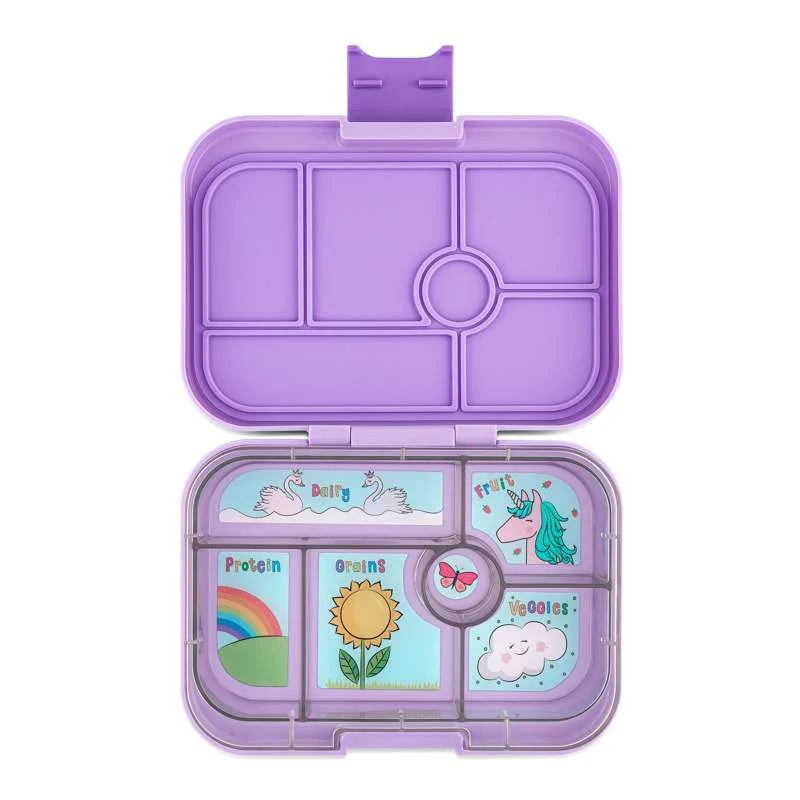 Yumbox Matboks - Original - 6 rom - Lavendel Lilla/Unicorn